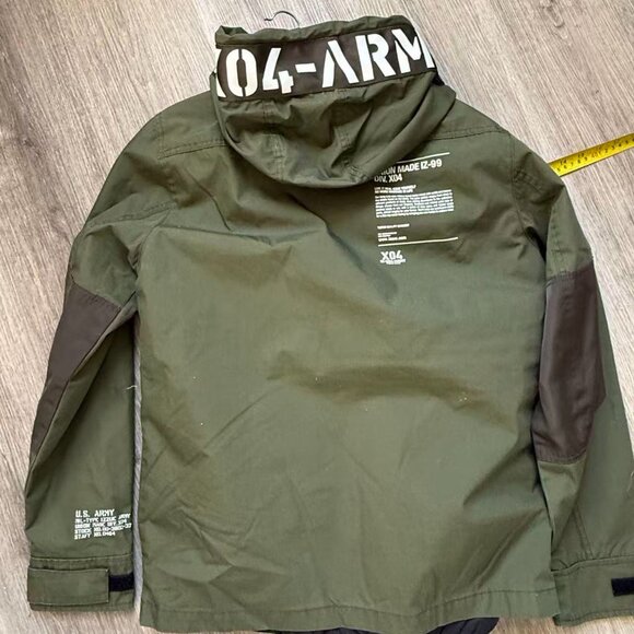 Izzue IZ-X04 ARMY military jacket in olive green, size L - Picture 5 of 12